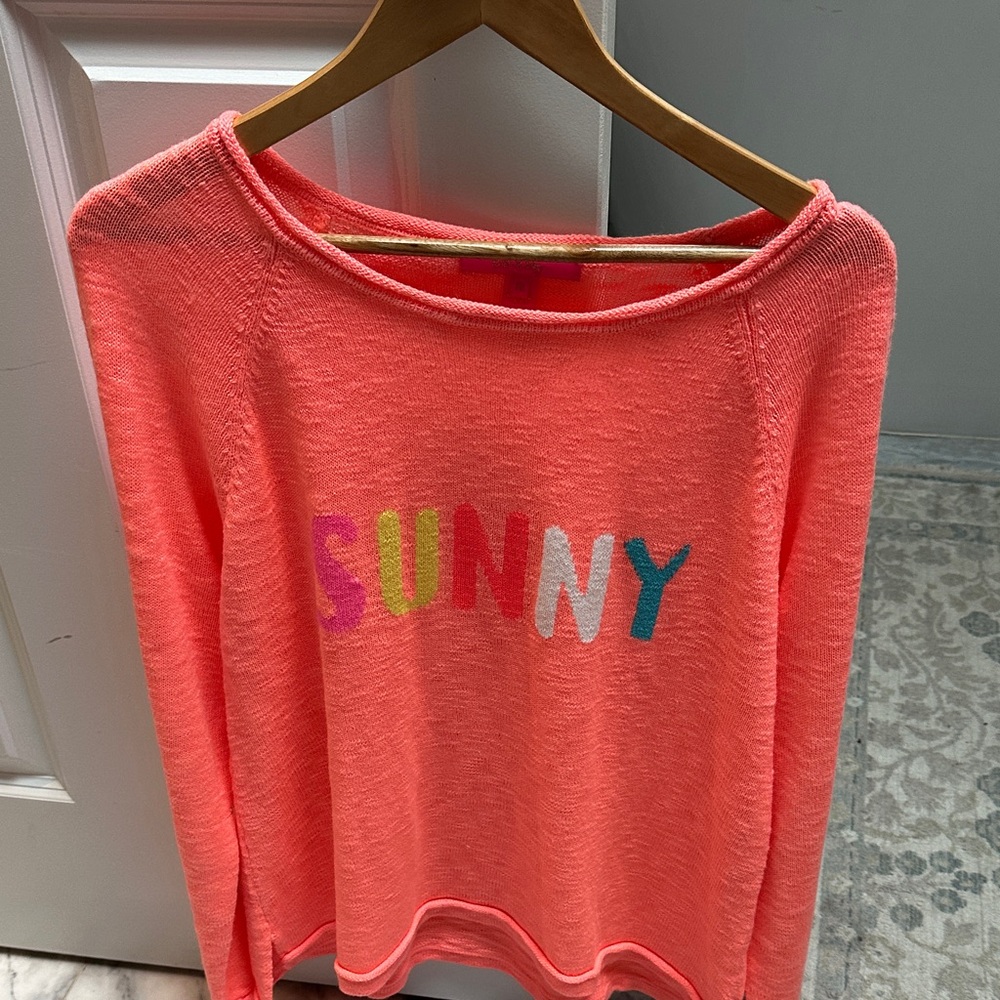 Lilly Pulitzer Vibrant Coral Knit Top